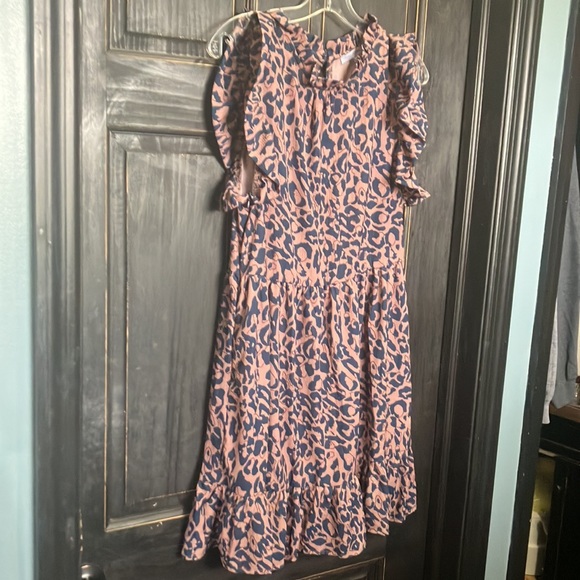 New Leopard Ruffled hemline Dress - Picture 3 of 3